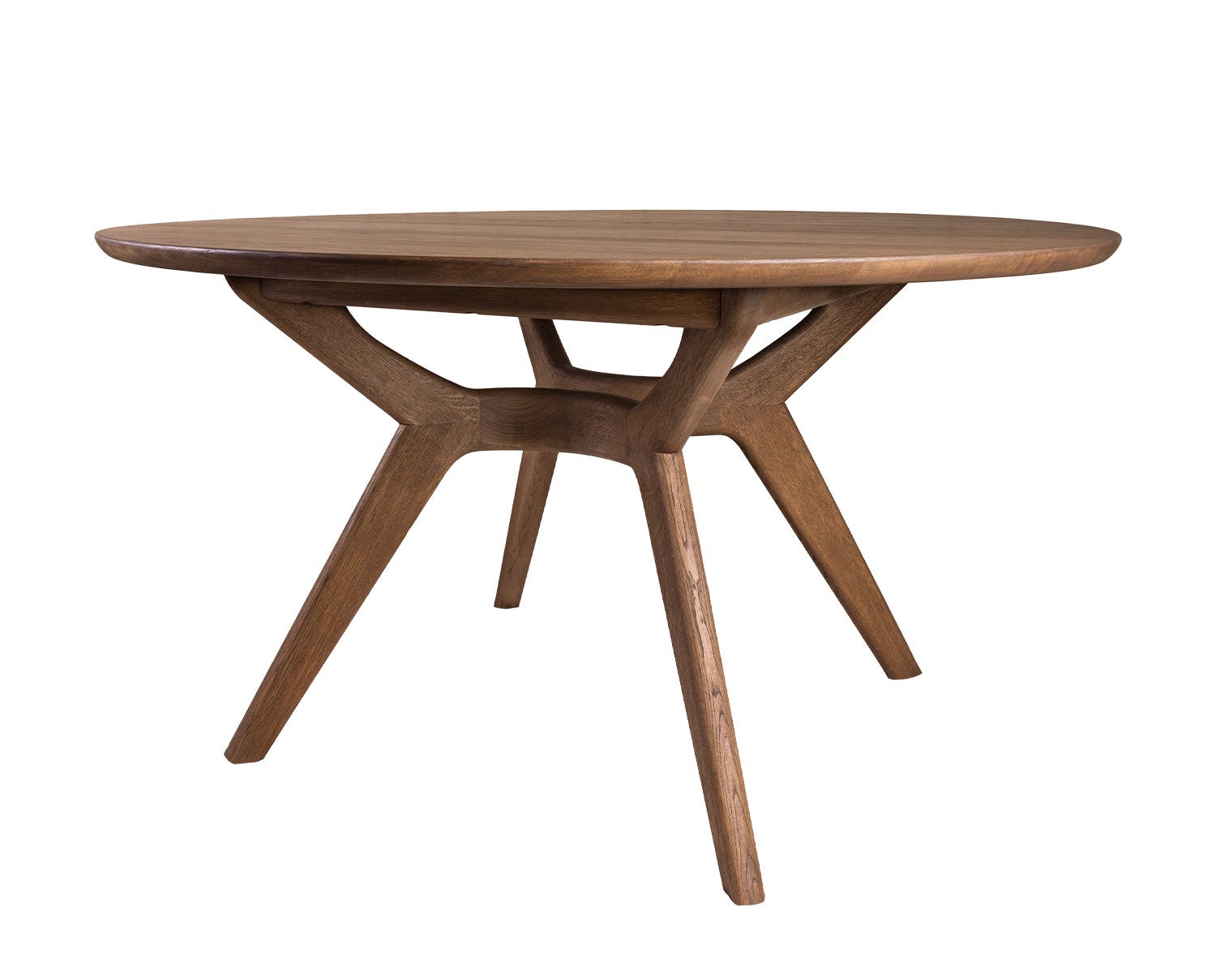 Amelia Matbord Runt i antik brunoljad ek C12