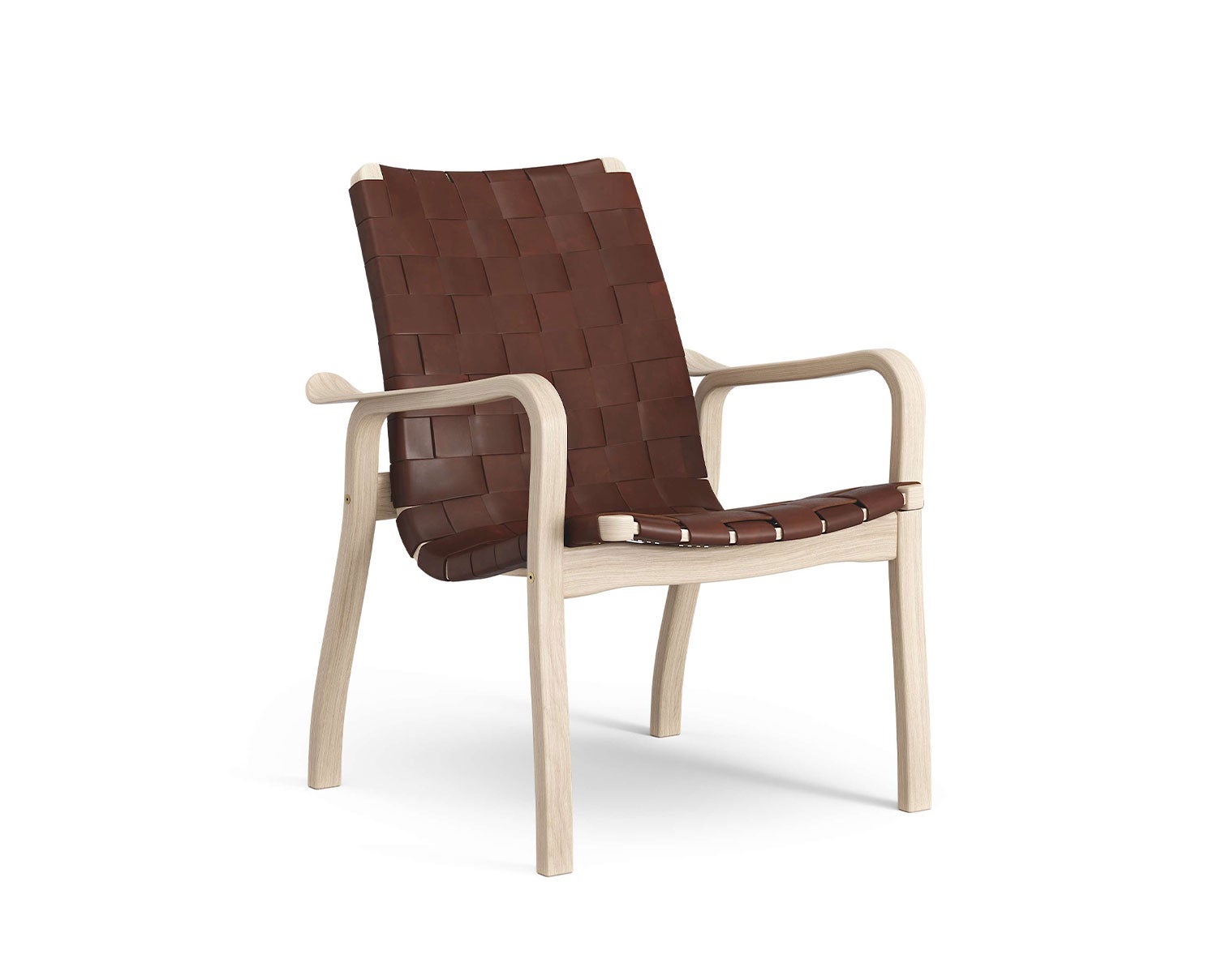 Swedese-Primo-Low-White-Pigmented-Oak-Strap-Leather-Brown-Red