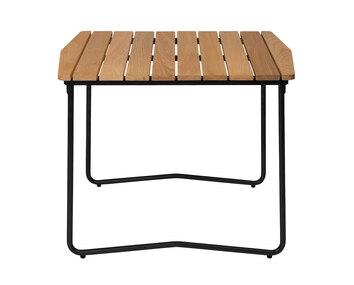 Bord B31 84 i oljad ek med svart stativ