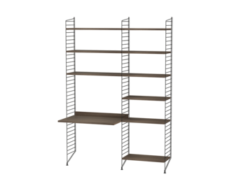 String kombination arbetsplats B Valnöt/ Svart