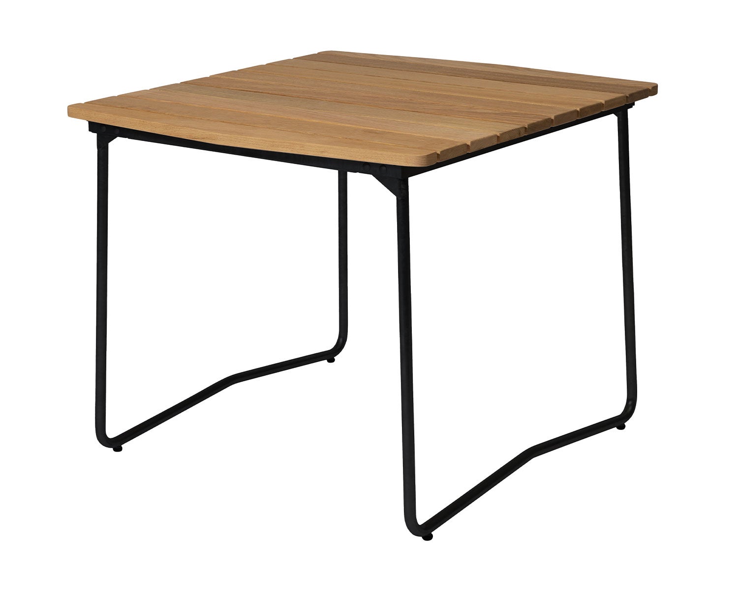 Bord B31 84 i oljad ek med svart stativ