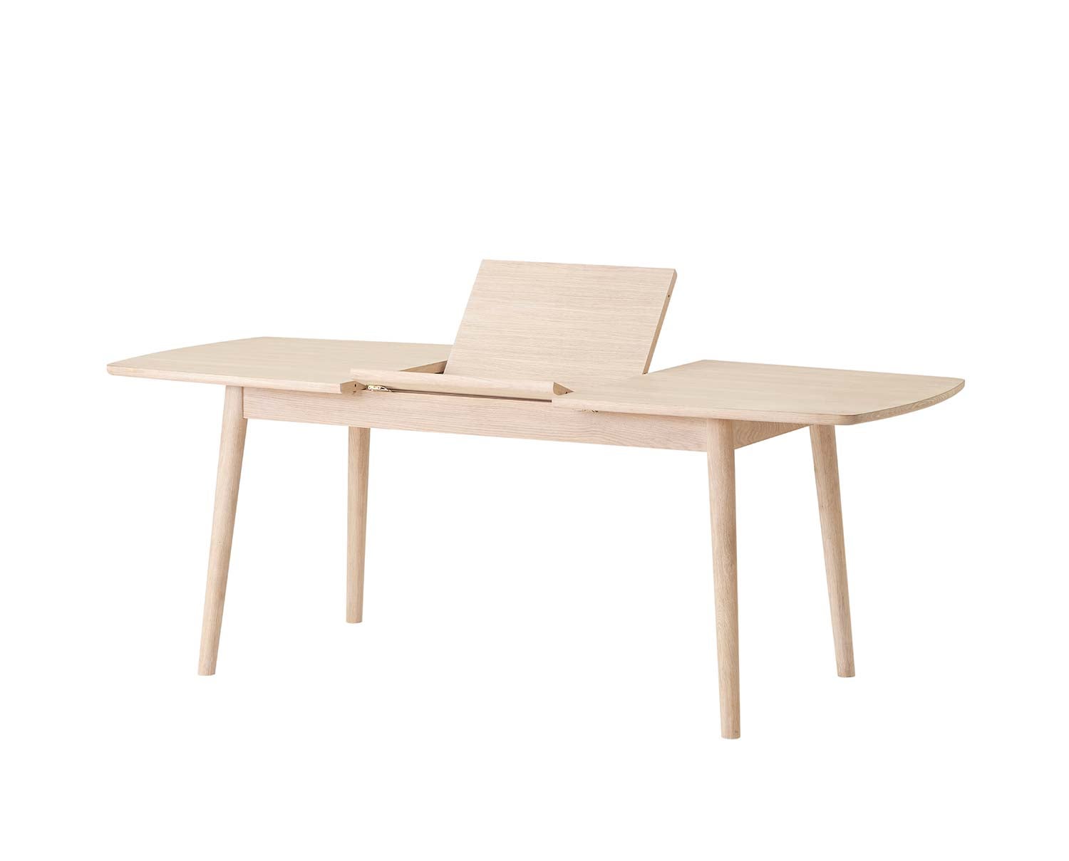 Casø 121 Matbord i vitoljad ek med iläggsskiva