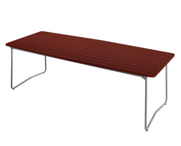 Grythyttan-Table-B31-230-Dark-Red-Oak-Hot-Dip-Galvanized