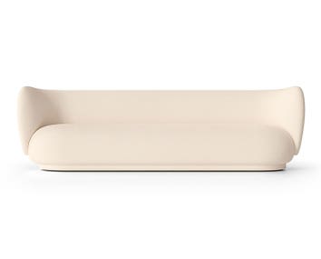 Rico Soffa 4-sits i tyget Wool Bouclé Off-White