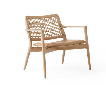 Vipp Cabin 488 Lounge Chair i Light Oak | Sand Leather