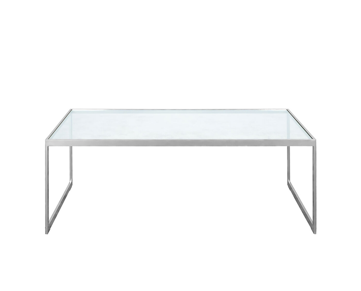 Square Soffbord Silvergrå / Glas