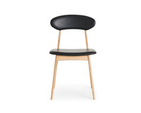 Tribe LUX | Lackad, ljus ek | Läder Black 93