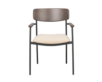 123084_a_Maymont_armchair_brown_oak_light_beige_black_(stackable)