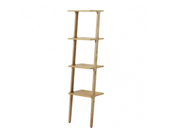 Libri hylla med fyra  hyllplan i ek