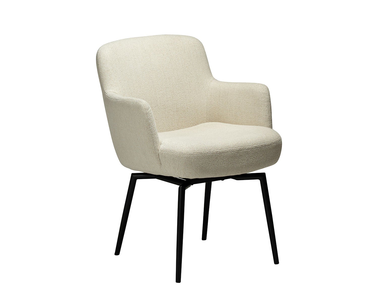 Dan-Form-Ethos-Arm-Chair-Simply-Beige-Boucle-Black