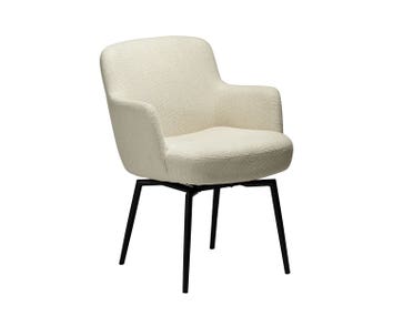 Dan-Form-Ethos-Arm-Chair-Simply-Beige-Boucle-Black
