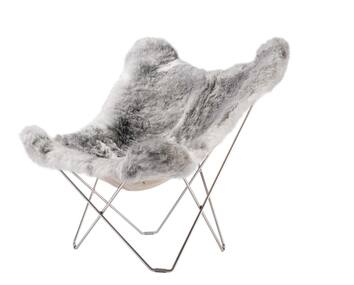 Iceland Mariposa Fåtölj Shorn Grey Chrome