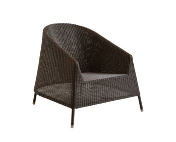 Kingston lounge chair mocca from Cane-line