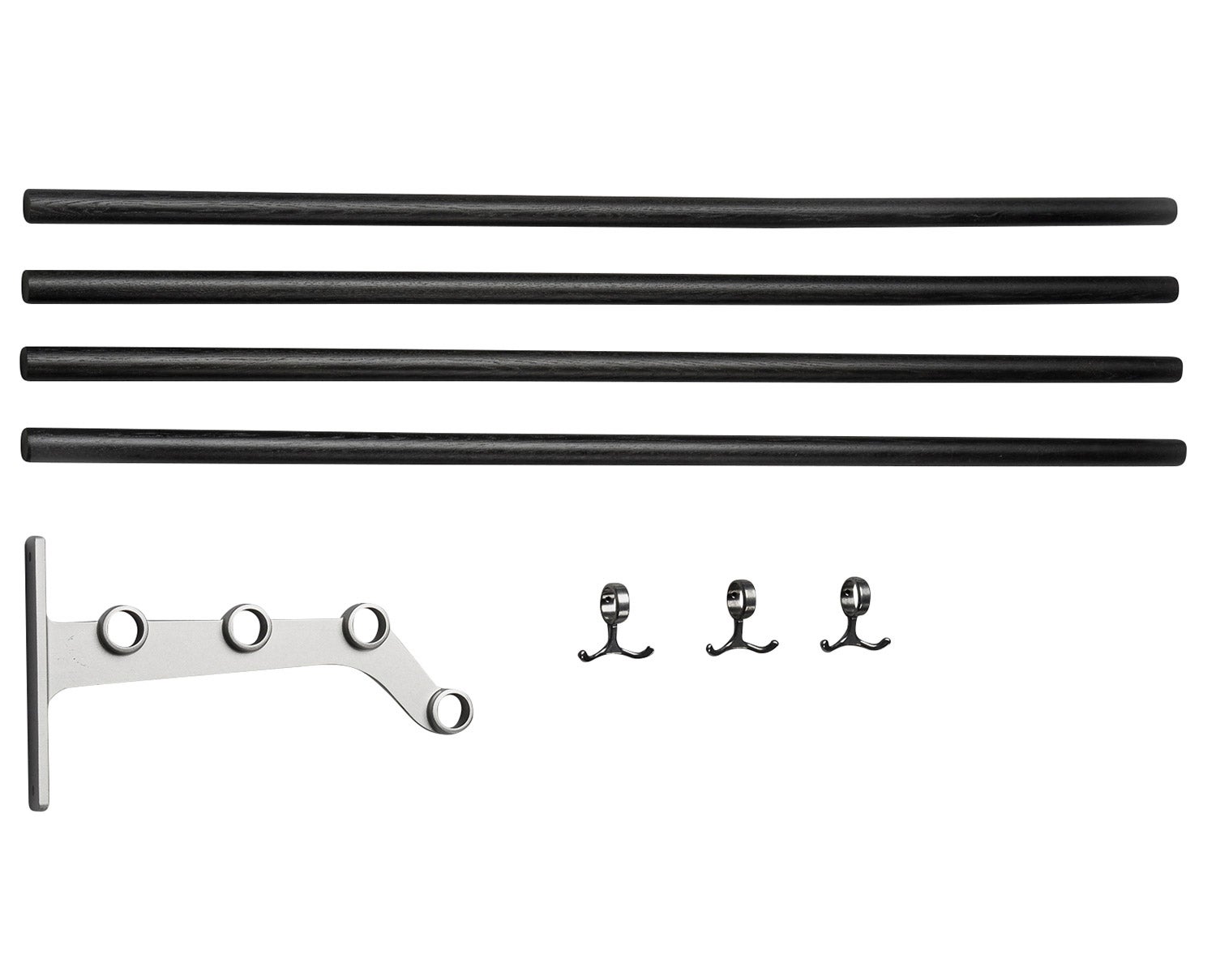 Essem-Nostalgi-291-Hatthylla-Påbyggnad-Svartbetsad-Ek-Aluminium