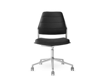 Vipp-454-Plus-Swivel-Chair-Black-Leather-Castors