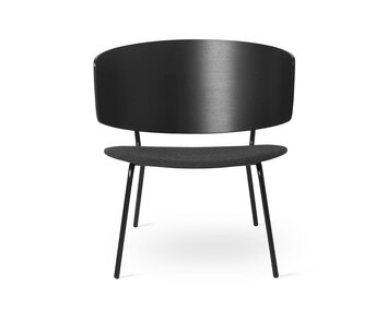 Herman Loungefåtölj i svartmålad ask