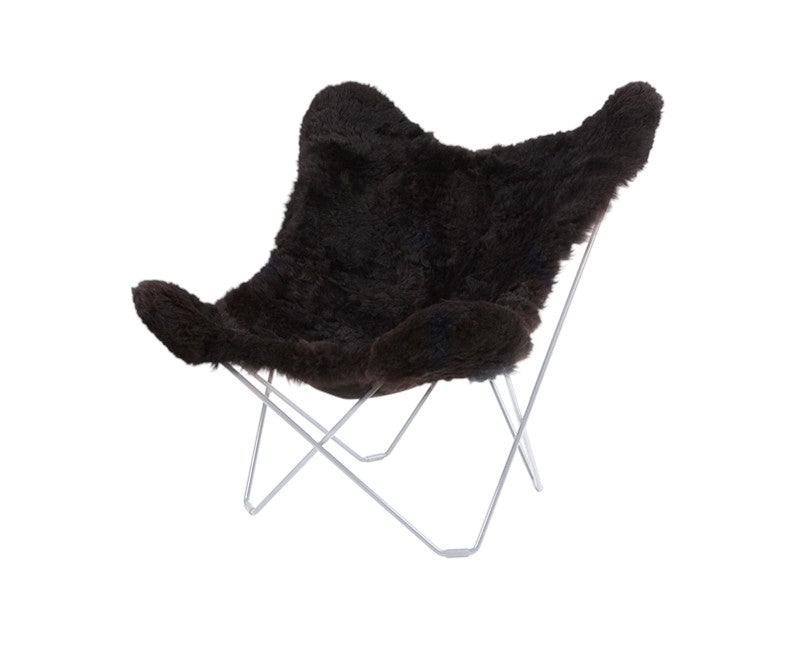 Iceland Mariposa Fåtölj Shorn Black Chrome
