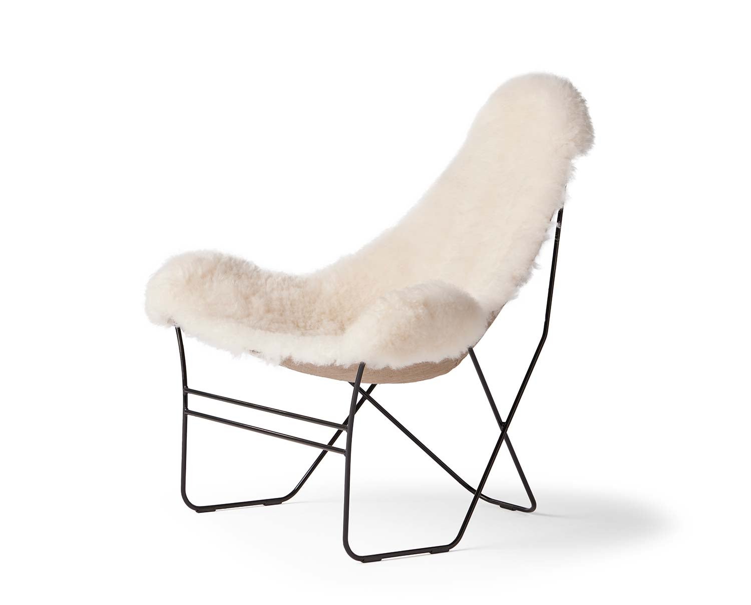 Valhalla Fåtölj Shorn White Fårskinn