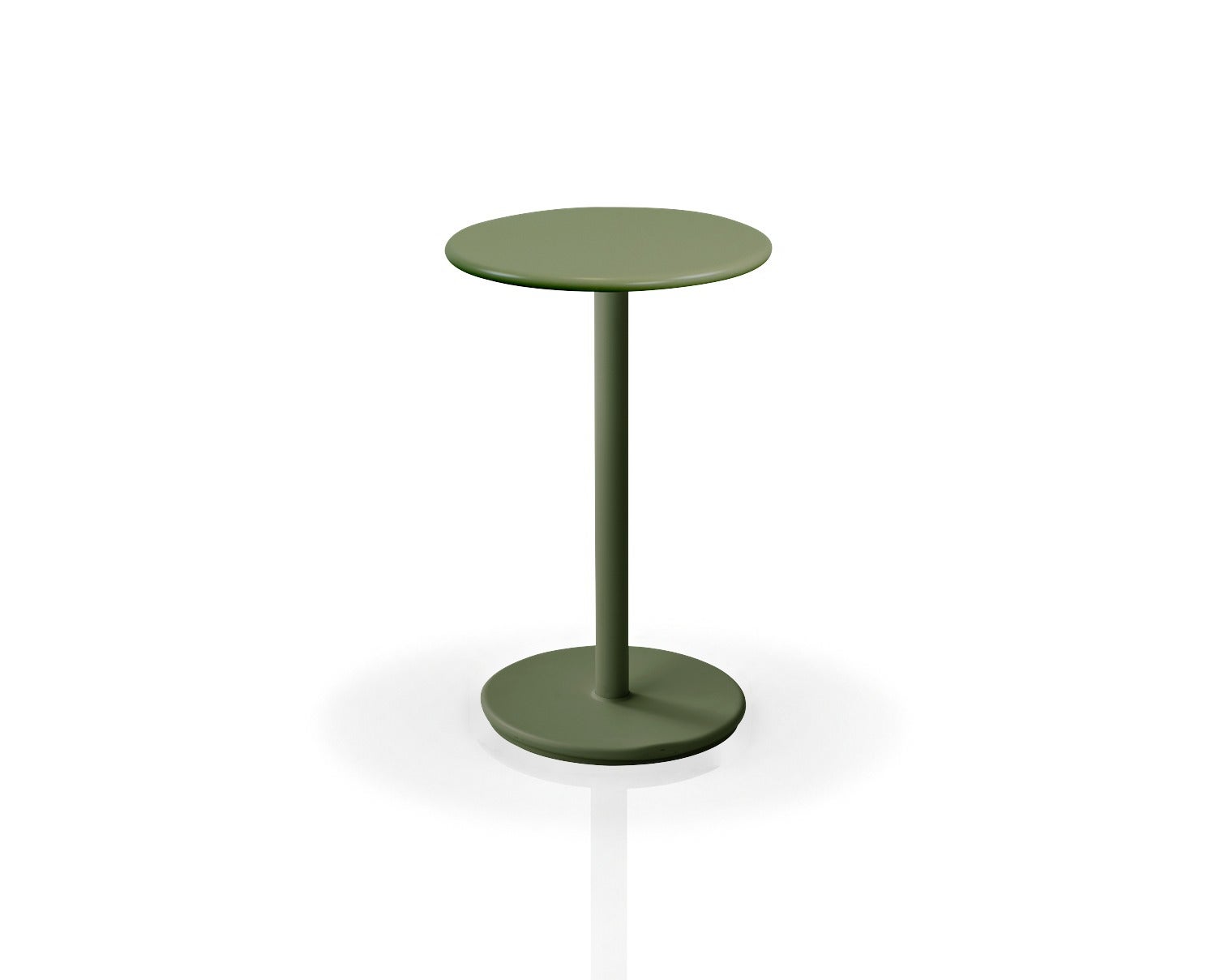 go-cafebord-o45-dark-green-olive-green-halvblank-aluminium-ld