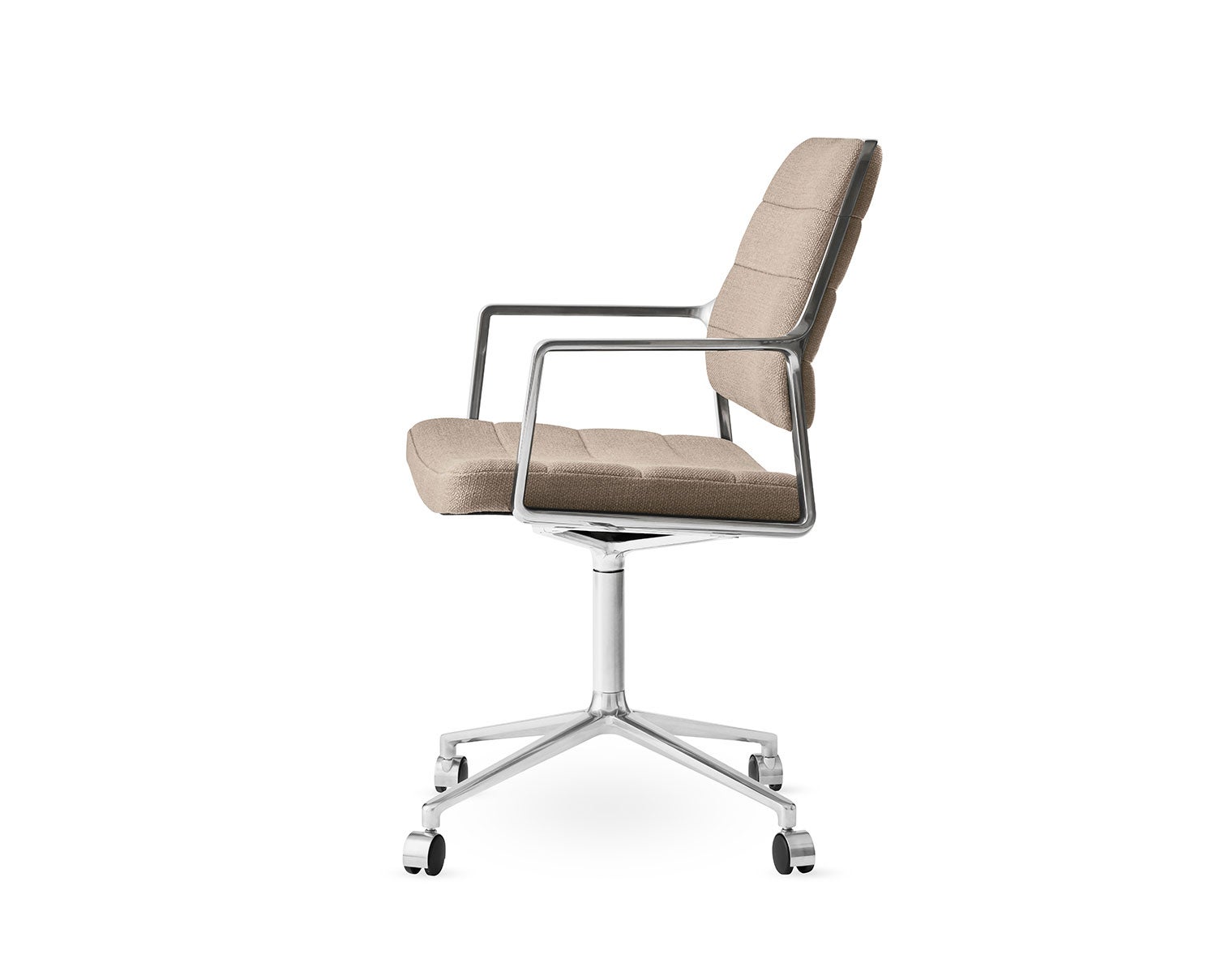 Vipp-455-Swivel-Chair-Dark-Sand-Textile-Castors-1