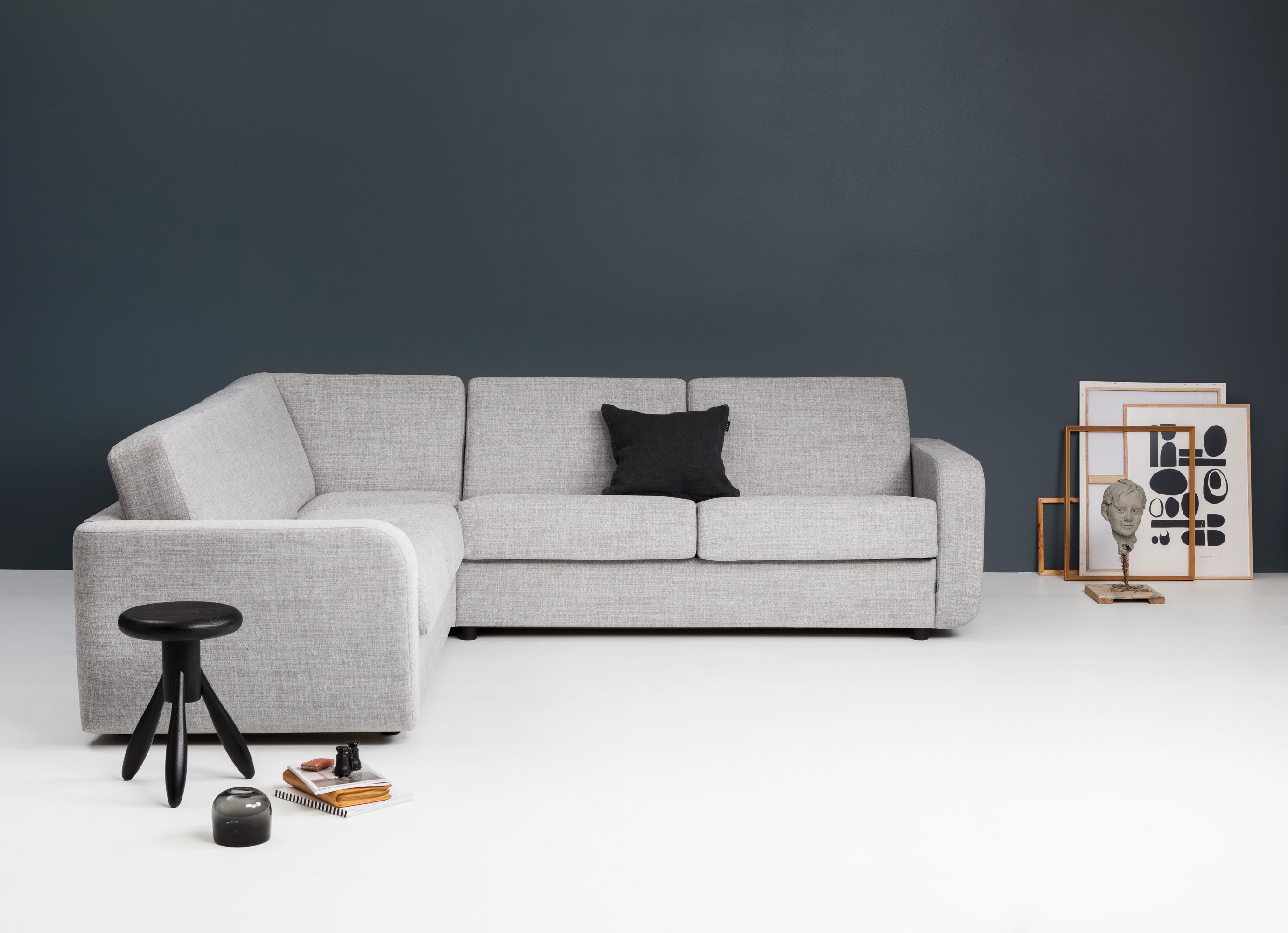 Bäddsoffa BEDinside Hörnsoffa 140. Armstöd SCANDINAVIE