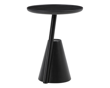 Mate Sidobord Ø38 | Svartbetsad Ek