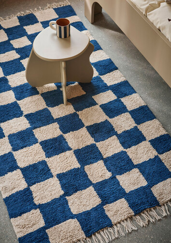 Ferm-Living-Mara-Rug-Deep-Blue-Warm-Sand-Lifestyle