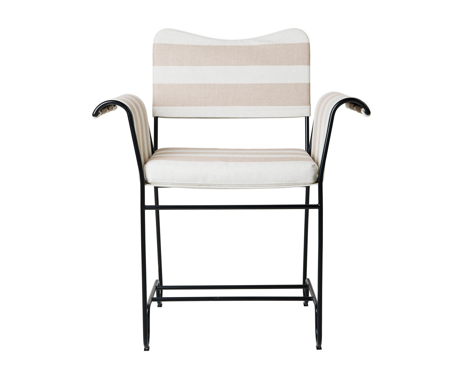 Gubi-Tropique-Stol-Tyg-Stripe-Limonta-40-Svart-10117804-h