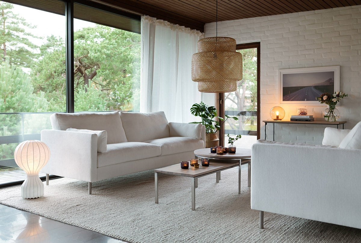 Impulse 3-sits soffa Tyg Specchio 1 Natur