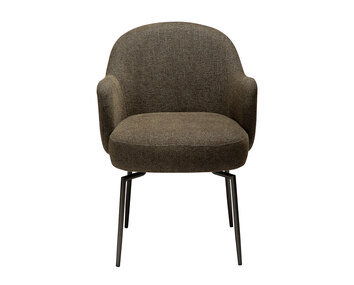 Dan-Form-Bae-Swivel-Chair-Dark-Olive-Boucle-Antique-Pewter-1