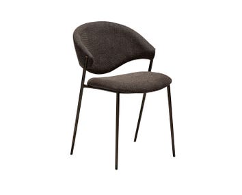Zone stol i Major Brown boucle snett framifrån