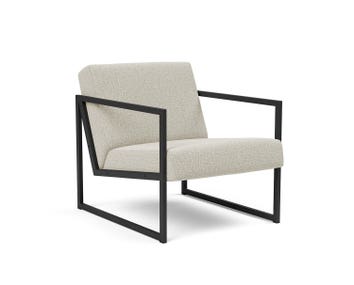 Vikko Fåtölj med armstöd i tyget 527 Mixed Dance Natural