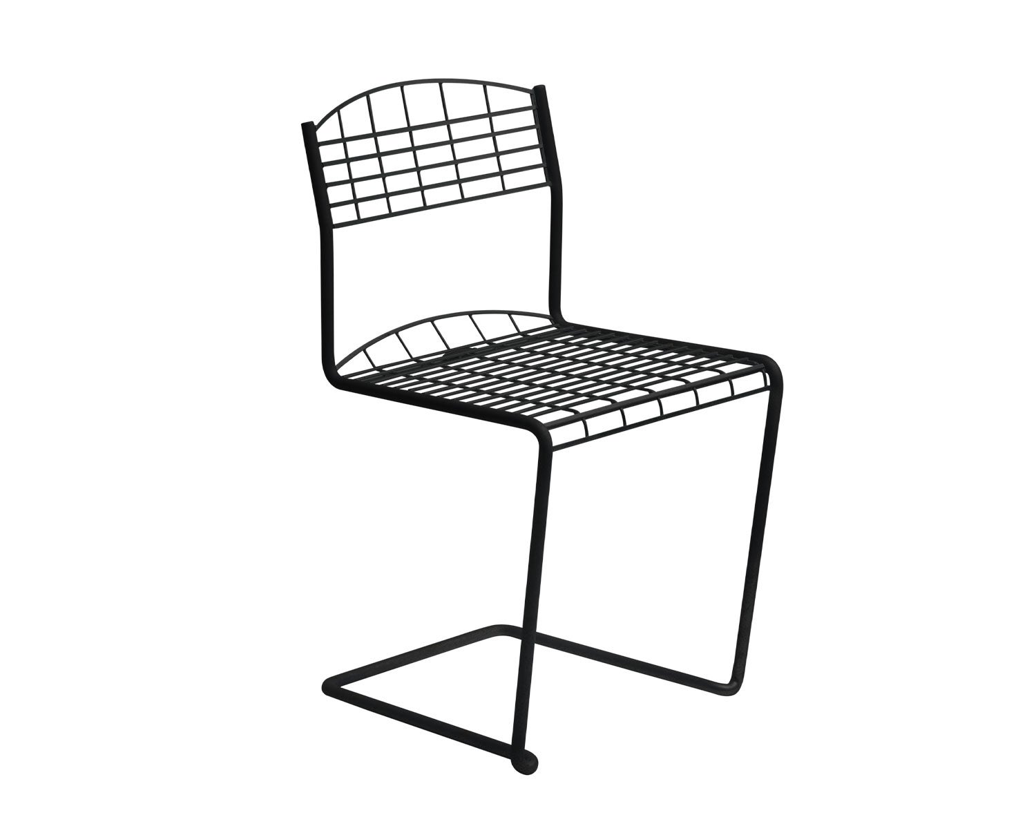 High Tech Stol i färgen Svart med finstrukturerad pulverlack