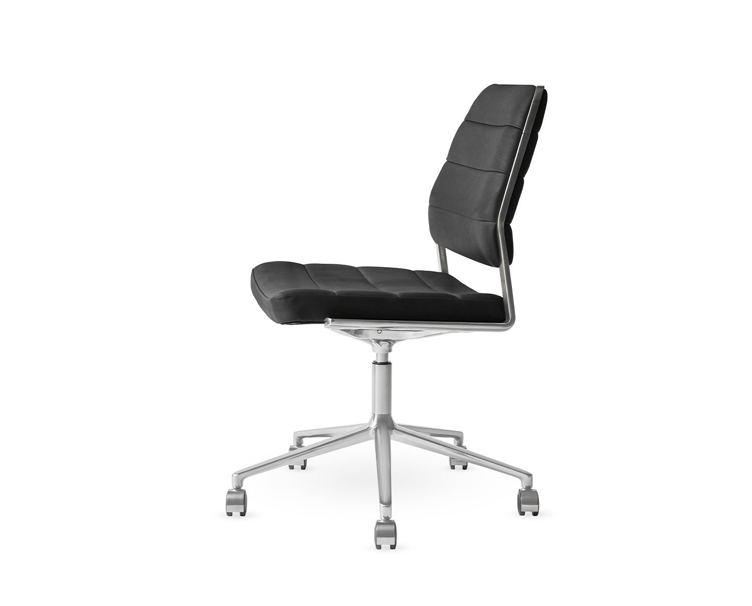 Vipp-454-Plus-Swivel-Chair-Black-Leather-Castors-1