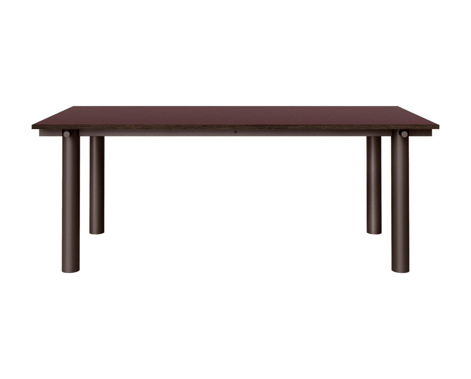 Ferm-Living-Atura-Matbord-200x90-Dark-Chocolate-Burgundy-Linoleum-1