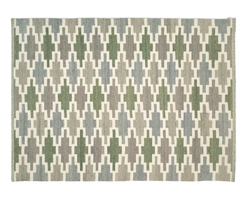 Korsnäs matta från Classic Collection i färg blågrön