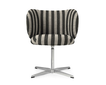 Rico Matstol med snurrfot i tyget Louisiana Sand/Black