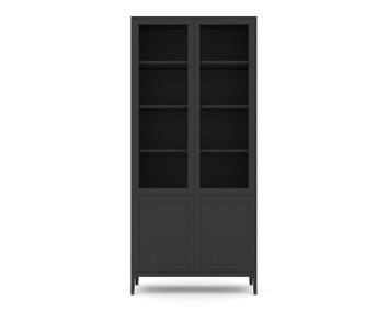 Edge 2.0 Vitrinskåp 4 Dörrar Black