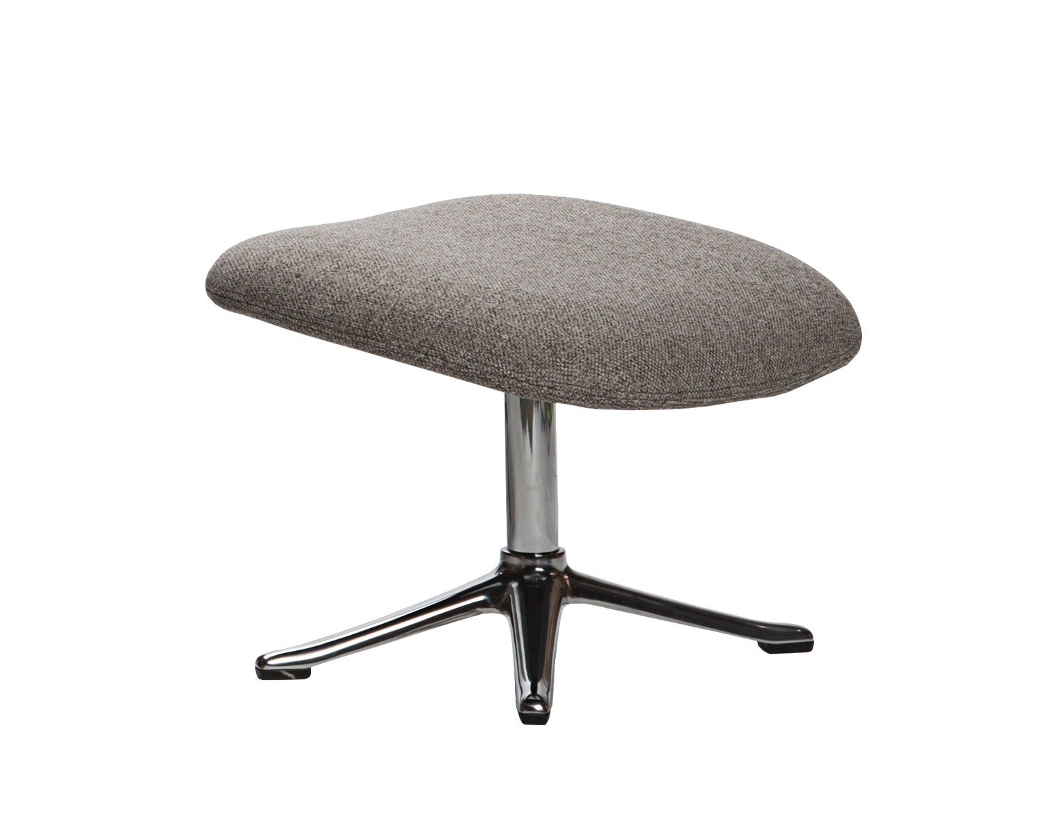 Stilo Fotpall med ben i polerad aluminium