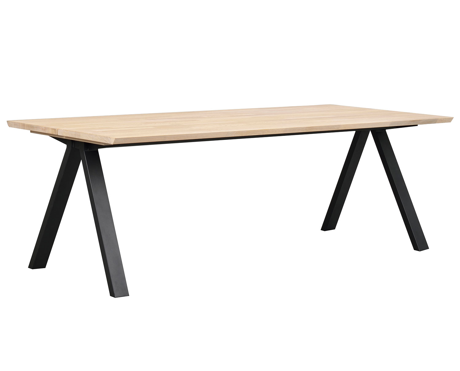 Carradale matbord, vitpigmenterad ek, ben V | Rowico