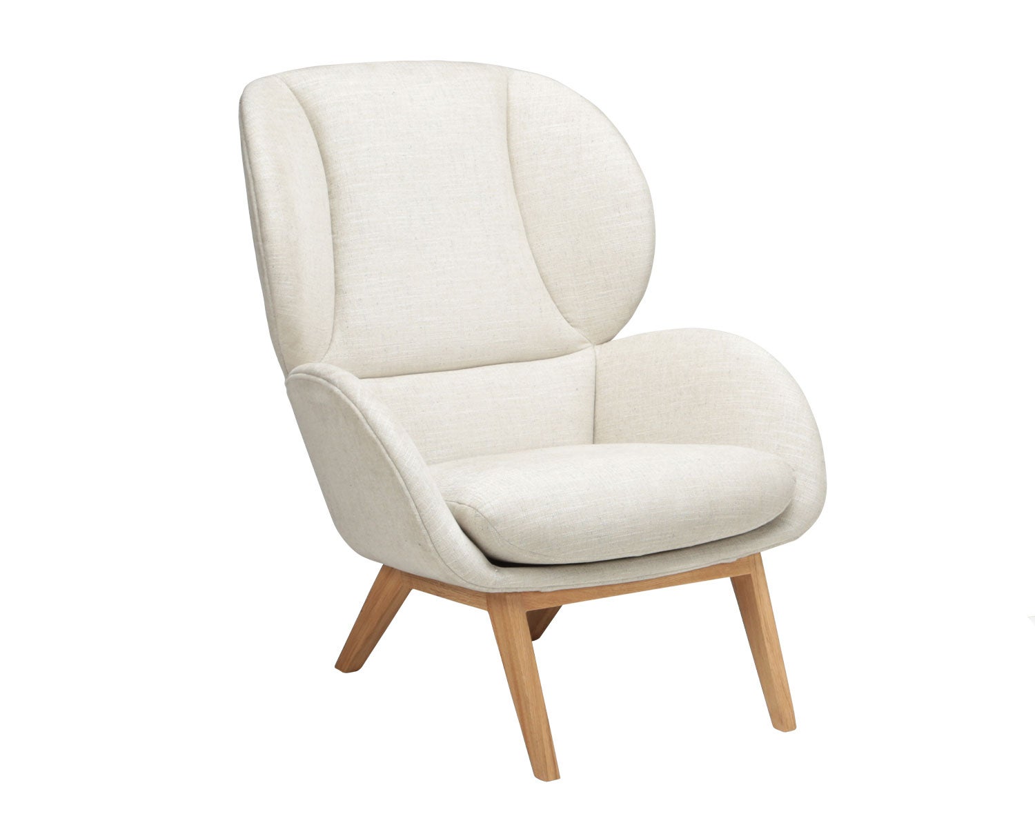 Adria Fåtölj med ben i ek