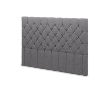 Knappad gavel i tyget Finja Ljusgrå