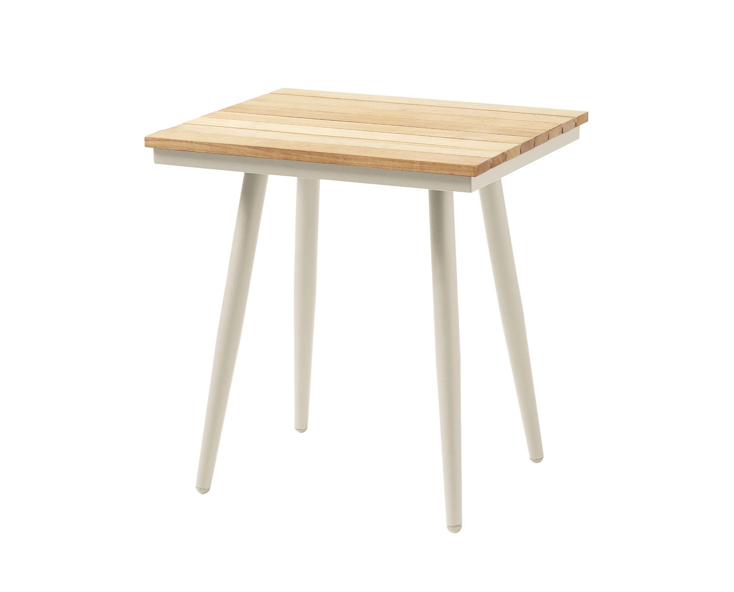 Rio Sidobord i utförandet Teak/Sandy Grey