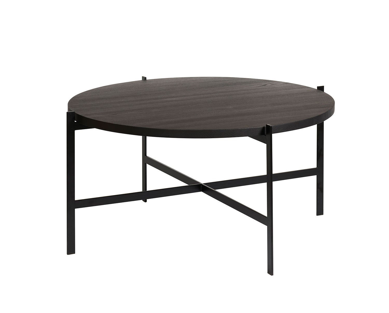 Meet runt soffbord med metallben från Kristensen & Kristensen