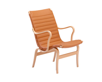 Eva Fåtölj Låg Tvärstickat Läder