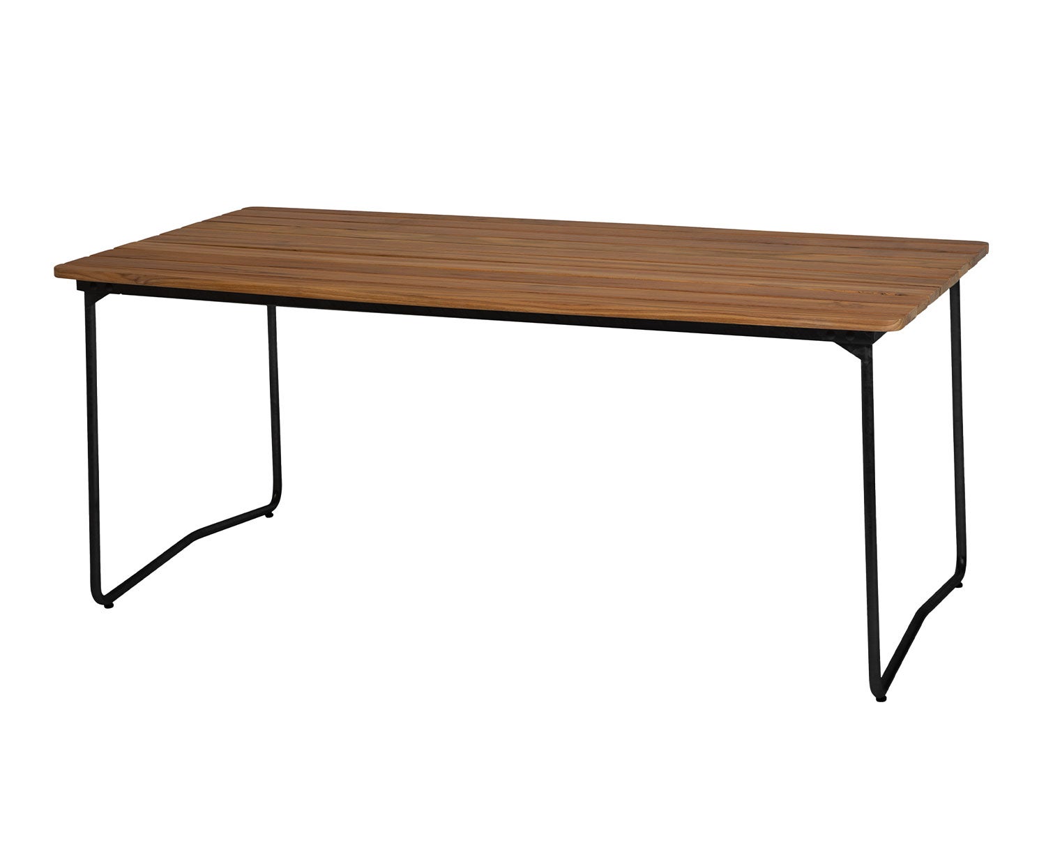 Bord B31 170 i teak med svart stativ