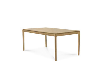 Bok Matbord 140-220x90 i lackad ek