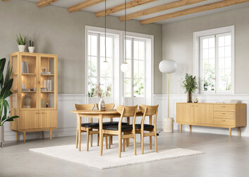 Caso-420-Vitrinskap-Sideboard-Naturoljad-Ek-Miljo