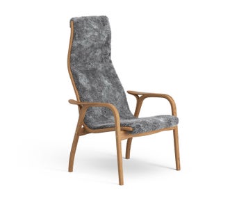 Lamino Fåtölj i oljad ek klädd i Scandinavian Grey