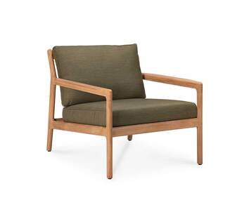 Ethnicraft-Jack-Outdoor-Lounge-Chair-Teak-Green-Fabric